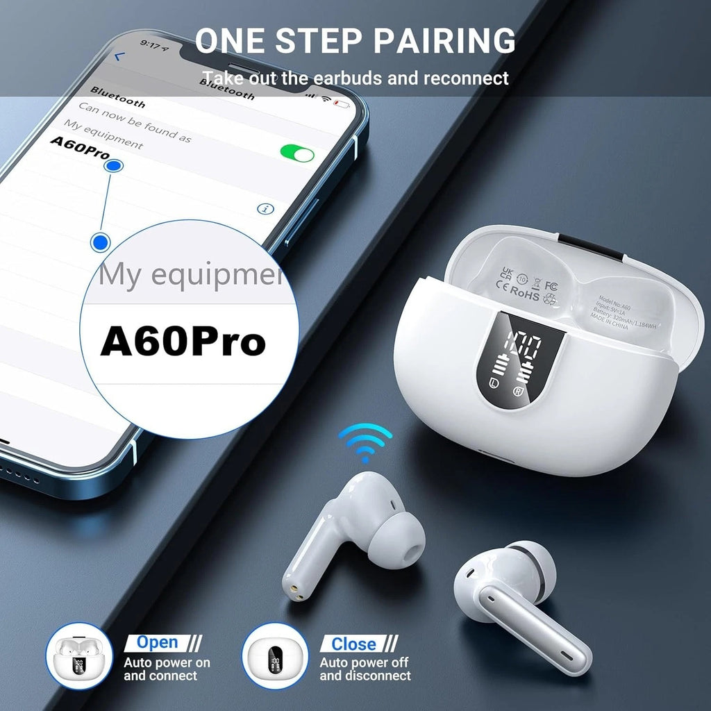2025 Wireless Bluetooth 5.4 Earbuds Headphones For iPhone Samsung Galaxy Android